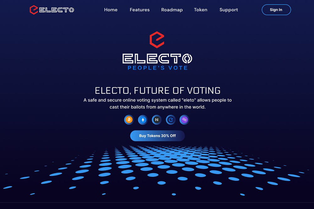 Electo digital voting website
